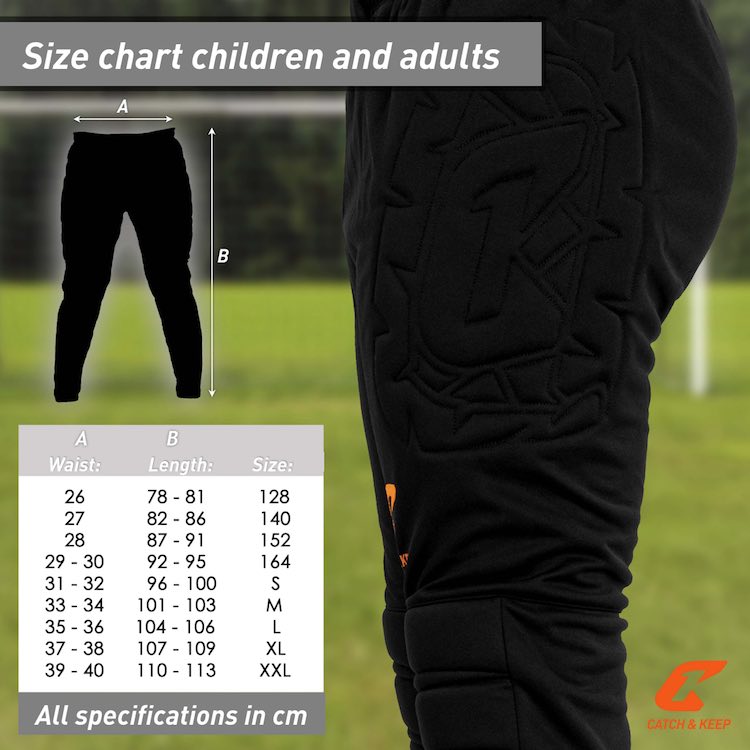 Goalkeeper Pants Long Padded for Adults and Children
